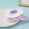 Cinta de Poliéster con Lunares Grandes de 2.5cm Día del Niño Cinta de Lunares de Color Puro Accesorios de Pasador de Pelo con Lazo Hecho a Mano Cinta