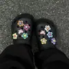 Flor de Dopamina Mariposa Caricatura Linda Dulce Decorativos Encantos para Zapatos para Zuecos, Clips de Accesorios Removibles