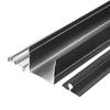 Riel para Puerta Corredera de Gabinete de Aleación de Aluminio de una Sola Vía, Rueda para Ranura Superior e Inferior de Puerta Corredera de Armario, No Requiere Ranurado, Funcionamiento Silencioso