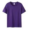 Camiseta de Algodão Puro com Gola Redonda 200g Feita Sob Medida Manga Curta Roupa de Trabalho com Logotipo Impresso Uniforme de Turma de Verão Camisa Cultural Publicitária Feita Sob Medida
