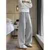 En stock: Pantalones casuales nuevos para hombre de otoño 2026 con un toque de alta gama, estilo coreano moderno, hechos de algodón chino especial bordado de 380g
