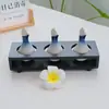 Botella de Perfume, Recipiente para Aceites Esenciales, Cuenco para Aceites Esenciales, Botella de Aceite Esencial con Forma de Hoja, Bandeja de Madera, Herramientas de Masaje para Spa, para Uso en Salones de Belleza