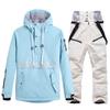 Nuevo traje de esquí de snowboard para hombres y mujeres, traje de invierno cálido y grueso, traje de esquí de estilo coreano, traje doble