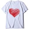 2022 comércio exterior novo dia dos namorados amor impressão dia dos namorados camiseta de manga curta em torno do pescoço algodão top das mulheres atacado