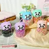 Lindo Scrunchies de Colores con Forma de Panda para Niños, Alta Elasticidad, Suaves con el Cabello, Bandas Elásticas Desechables para Bebés Niñas