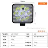 Luz de Trabalho LED para Carro 27W Mini Quadrada 9 LEDs Luz Auxiliar para Carro Farol Spotlight Modificado para Veículo Off-Road
