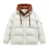 Chaqueta de Algodón de Invierno 2026 para Hombre Gruesa Falsa de Dos Piezas Ropa Exterior Estilo Pareja para Mujer Chaqueta Acolchada con Capucha 9 Colores No