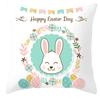 Funda de almohada de conejito de Pascua transfronteriza nueva regalos de vacaciones decoración del hogar funda de cojín de almohada venta al por mayor
