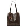 Bolsa Tote da Moda Feminina 2025 Nova Bolsa de Axila de Grande Capacidade para Deslocamento Retrô Portátil de Ombro Bolsa de Grande Capacidade