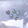Decorações de Nail Art Finalizadas com Strass Empilhados, Acessórios Populares de Nail Art Cubo de Açúcar de Strass Branco Empilhado