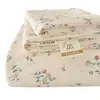 Lençol de Cama de Gaze Dupla Classe A para Maternidade e Bebê, Lençol de Algodão Lavado de Peça Única, Conjunto de Três Peças para Dormitório Estudantil, Peça Única Dropshipping