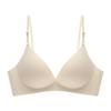 Ropa interior nude sin costuras de alta calidad para mujer, de una pieza, brillante, realce para busto pequeño, para uso diario, inalámbrico, cómodo, sujetador delgado