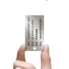 Placa de Identificación de Máquina, Placa de Identificación de Acero Inoxidable, Letrero Metálico con Grabado, Placa de Identificación de Equipo Mecánico, Placa de Identificación de Caja de Distribución
