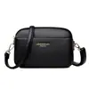 Bolsa Pequeña para Mujer, Nueva Versátil Bolso Cruzado de Hombro Único para Madres de Mediana Edad, Bolso Transfronterizo para Mujer de Tres Capas de Color Sólido de Gran Capacidad