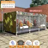 Gallinero Cifrado para Exteriores con Cubierta para Lluvia, a Prueba de Viento e Impermeable para Uso en Exteriores, Jaula de Cría Doméstica Extra Grande con Bandeja para Excrementos, Jaula para Patos