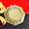Espejo Gua Sha Grande de Cobre Espejo Convexo para el Hogar Diagrama Yin Yang Tai Chi Colgante de Puerta Ventana de Balcón Espejo Cóncavo Lente Convexo de Cobre