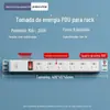 PDU Internacional para Eletricista, Soquete de Gabinete 6/8 Bits, Proteção contra Raios e Sobrecarga, Fonte de Alimentação para Sala de Computadores, Régua de Tomadas Industrial com Múltiplos Soquetes