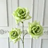 3 flores de rosa artificiales para arreglo de escena de banquete de boda y compromiso, arreglos florales, decoración del hogar, paisajismo con flores de rosa