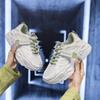 Zapatos toscos para mujer 2022 Otoño Nuevo transpirable Zapatilla de estilo coreano ins suela gruesa estudiante running zapatos de mujer al por mayor