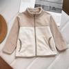 Cárdigan de Otoño e Invierno para Niños y Niñas Chaqueta Polar con Cremallera Abrigo de Manga Larga Chaqueta Gruesa de Forro Polar para Padres e Hijos 473354