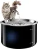 Dispensador de agua para gatos con grifo de acero inoxidable 304, dispensador automático de agua para mascotas con agua fresca circulante, comedero de agua para perros