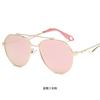 Gafas de sol 2022 Nuevas con Doble Puente Nasal para Mujer Universales Moda Tendencia Gafas de Sol para Conducir Montura de Metal Gafas de Sapo para Hombre