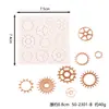 Molde de Silicona para Hacer Modelo de Brújula de Engranajes de Viento Mecánicos Retro de Tubería de Hierro Decoración de Pasteles de Fondant