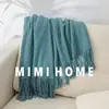 Hotel B&B estilo Wabi-sabi color sólido toalla para pie de cama color café manta para pie de cama manta de habitación modelo funda de cama color sólido se puede pedir banderín de cama