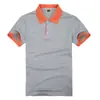 Venta Directa de Fábrica Camisa Polo de Manga Corta Bloque de Color con Cuello, Camiseta de Uniforme de Trabajo para Camarero, Uniforme para Personal de Supermercado, Versátil Estampado