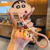 Chaveiro Autêntico Crayon Shin-Chan Série Flocked Pingente Boneco Pingente de Bolsa Pequeno Presente Criativo Pingente de Mochila