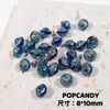 Vidrio Checo Importado Retro Dorado Gota de Agua Estrella Cuentas de Navidad Antiguas DIY Cadena de Teléfono Móvil Pendientes Collar Cuentas