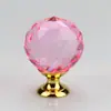 Manija de cristal de un solo agujero para armario, cajón, gabinete, manija, exportación al por mayor, 25 mm, 30 mm, manija de cristal para cajón