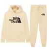 Sudadera con capucha de forro polar para hombre de otoño e invierno Conjunto de sudadera para hombre Traje deportivo casual estampado Fabricante Venta al por mayor