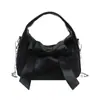 Bolso de Mano con Lazo para Mujer 2025 Nuevo Primavera/Verano Elegante Bolso de Hombro Individual Dulce Casual Bolso Cruzado