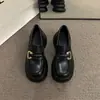 Zapatos de Cuero Estilo Francés, Zapatos de Salón de Moda, Nuevos Modelos Primavera y Otoño 2026, Mocasines de Suela Suave y Suela Gruesa, Zapatos Mary Jane Versátiles para Uso en Exteriores