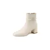 2023 novas botas femininas europeias e americanas, botas curtas de cavaleiro, salto quadrado, salto alto, tamanhos 32-43, botas de comércio exterior da Amazon