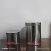 Estoque do Fabricante de Latas Redondas de Metal Folha de Flandres, Latas de Café de Metal Cor Natural, Latas Alimentícias de Grau de Exportação, Latas de Estanho