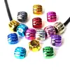 Cor Metálica de Natal Cor de Galvanoplastia UV Resistente à Cor Grande Furo Bola de Amora Frutas Redondas Contas DIY Artesanal Corrente de Celular Acessórios