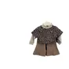 ¡Estilo CoreanoModa Pequeña Bloguera! Conjunto de camiseta de estilo coreano súper lindo para niñas, tipo dos piezas, con estampado de leopardo, y pantalones acampanados