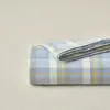Hilo de Algodón Puro Teñido en Hilo Algodón Lavado Sábanas de Cama Algodón Simple Sin Estampar Suministros de Fabricante Sábanas para Cama Estilo Japonés Buena Calidad Sábanas al por Mayor
