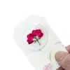 Pegatinas de Sellos de Cera Serie Flores Secas, Cinta de Doble Cara con Diseños de Gipsofila y Planta de Rosa, Etiquetas de Sello de Cera con Flores Secas