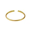 Pulsera Abierta Tallada Estilo Retro Chino Accesorios de Personalidad Moda Versátil Joyería de Mano Decorativa Celebridad de Internet Adornos de Temperamento Simple