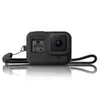Gopro12/11/10 Funda Protectora de Silicona Perro 9/8 Negro Set Protector Tapa de Lente gopro Set de Accesorios