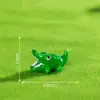 Acessórios Criativos de Resina de Crocodilo de Boca Grande Artesanato Pequenos Enfeites DIY Pequeno Animal Decoração de Mesa Enfeites