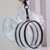 Bolsa de Almacenamiento con Colgante de Caja Ciega de Figura Redonda de 8 cm Caja de Almacenamiento para Insignias Caja de Exhibición de PVC de Alta Transparencia Periférico de Anime