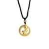 Novo colar de ouro vietnamita estilo chinês com areia, estilo retrô, pingente de lingote de ouro com placa de cobra, design simples para mulheres, joias com sensor