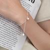 Pulseira de Prata S925 Nalan Fresca e Doce Estilo Ins Design de Nicho Pérola Torcida Encaixada S8284