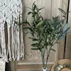 Planta Artificial de Folha de Oliveira Floresta-Estilo Arranjo para Corredor de Casamento Decoração com Flores Adereços para Fotografia de Casamento