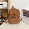 Moda elegante big bag 2024 nova moda INS textura simples mochila personalizada primavera estilo ocidental pequena mochila