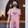 Conjunto Casual de Verano Nuevo con Pantalones Anchos de Manga Corta 2025 para Mujer Moda de Verano Elegante Ropa Deportiva que Reduce la Edad Conjunto de Dos Piezas